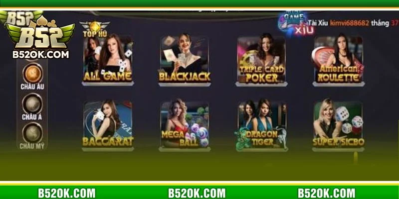 Có rất nhiều ưu điểm mang tính lợi thế tại sảnh cược B52 Casino