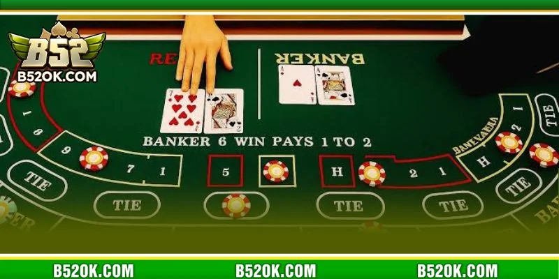 Sảnh Casino với game Baccarat tấp nập tại B52